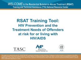 RSAT Training Tool: Trauma-Informed Correctional Care