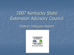 2007 Kentucky State Extension Advisory Council