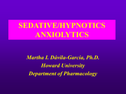 SEDATIVE/HYPNOTICS (Antianxiety Drugs)