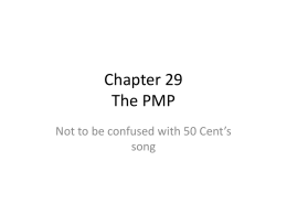 Chapter 29 The PMP - University of Louisiana at Monroe