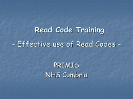 Read Code Presentation - First Practice Management