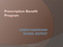 Lower Kuskokwim School District Prescription Benefit Program