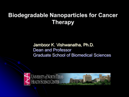 Name of presentation - Annual Unither Nanomedical