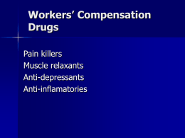 Workers’ Compensation Drugs