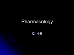 Pharmacology - Chipola College
