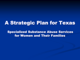 ASAP – Women & Children’s Services Committee A Strategic