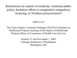 Restrictions on exports of medicine: irrational public