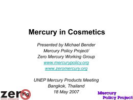 Halting the Use, Recycling, Trade and Release of Mercury