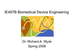 IE497B Biomedical Device Engineering