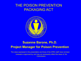 POISON PREVENTION PACKAGING ACT