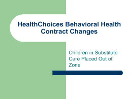 Change in Payment Policy For Children in Substitute Care