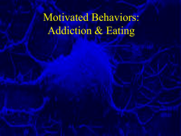 Motivation, Addiction & Eating