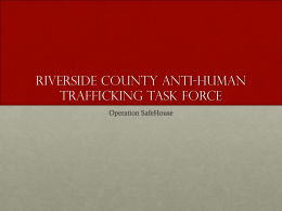Riverside County Anti-Human Trafficking Task Force