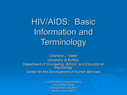 HIV/AIDS: Basic Definitions