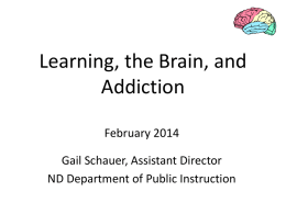 Learning, the Brain, and Addiction