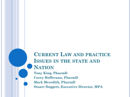 Current Law and practice Issues in the state and Nation
