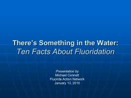 Fluoridation 101: Questions & Answers