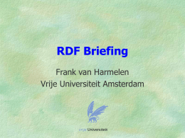 RDF Briefing