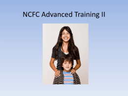 NCFC Advanced Training II