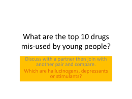 Top 5 drugs used by YP
