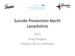 Suicide Prevention North Lanarkshire