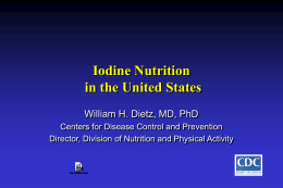 Iodine Nutrition in the US