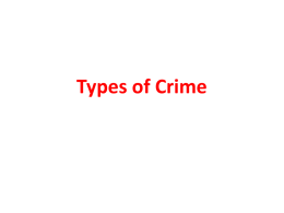 PPT file: Types of crime presentation