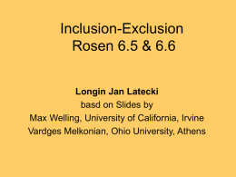 Inclusion-Exclusion