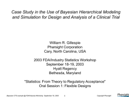 Bayesian CTS exampls - American Statistical Association