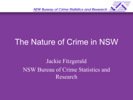 NSW Bureau of Crime Statistics - LSA (Legal Studies Association)