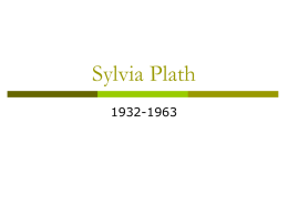 Sylvia Plath - Butler County Schools