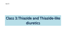 Thiazide and Thiazide