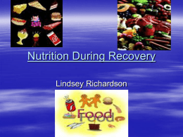 Nutrition During Recovery