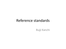 Reference standards1