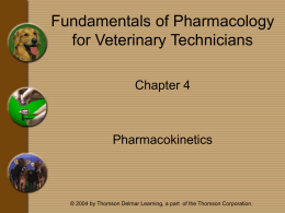 Chapter 4 - Pharmacokinetics