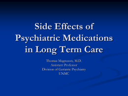 Side Effects of Psychiatric Medications