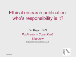 here - Association for Research Ethics