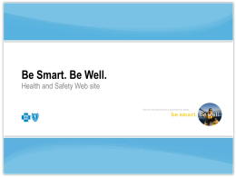 EMI_Be Smart. Be Well. - Blue Cross and Blue Shield of Texas
