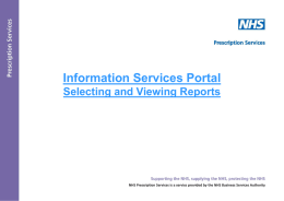 selecting and viewing reports