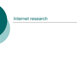 Internet research