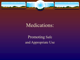 Medications - University of Washington