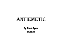 Antiemetic