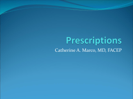 How to Write a Prescription -Dr. Marco