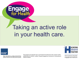 Engage for Health slideshow