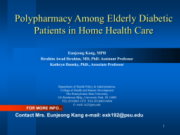 Polypharmacy among elderly diabetic in home health care