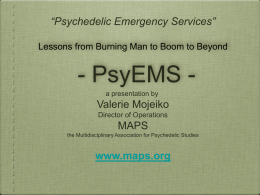 PsyEMS - Multidisciplinary Association for Psychedelic Studies