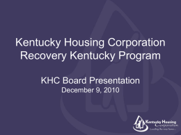 Recovery Kentucky Informational PowerPoint