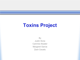Toxins Project