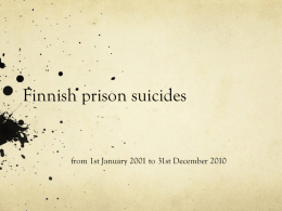 Finnish prison suicides