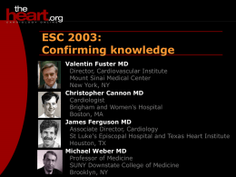 ESC 2003 - Medscape